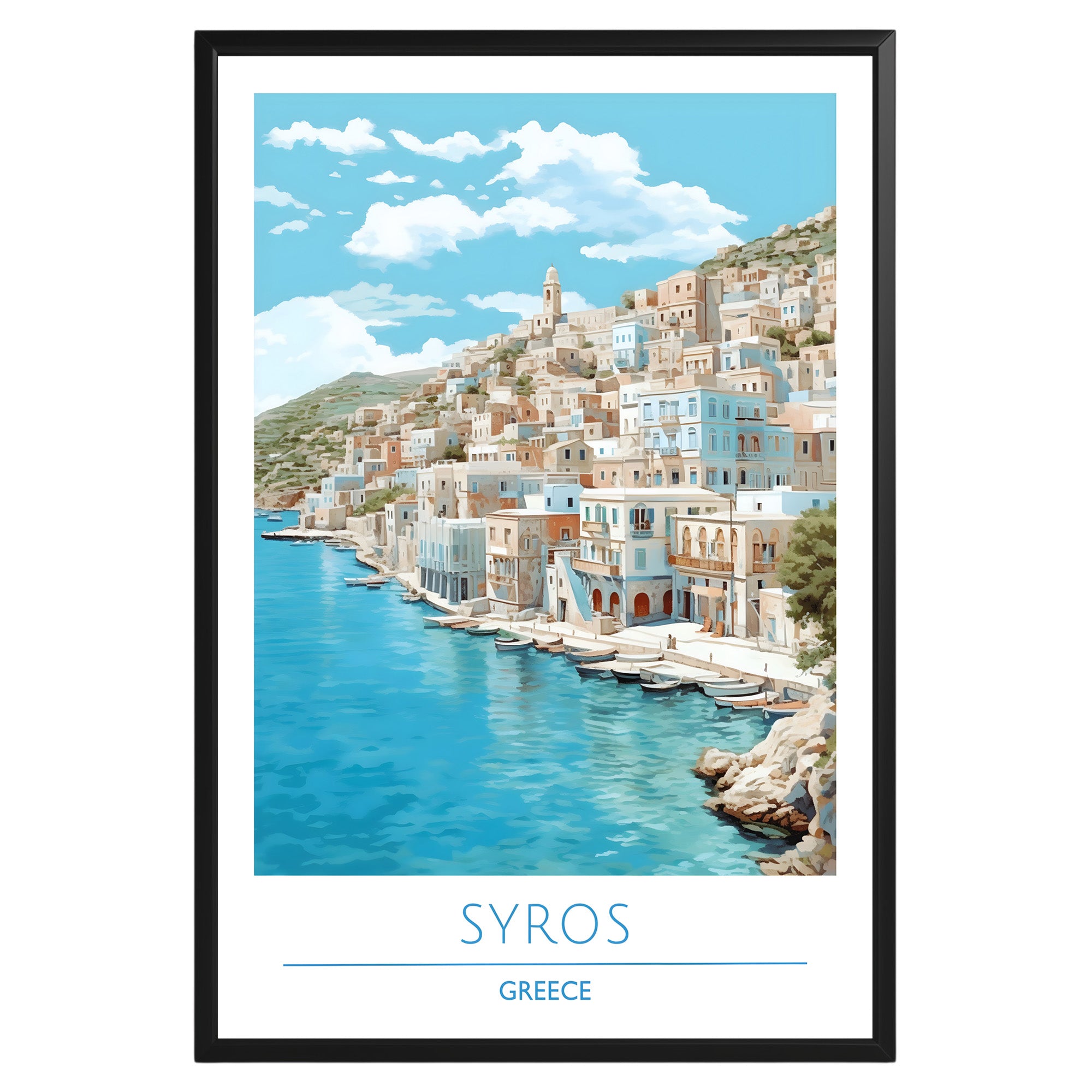 Syros Greece Poster - GroovyGrove