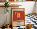 Tequila Sunrise Vintage Cocktail Poster - GroovyGrove