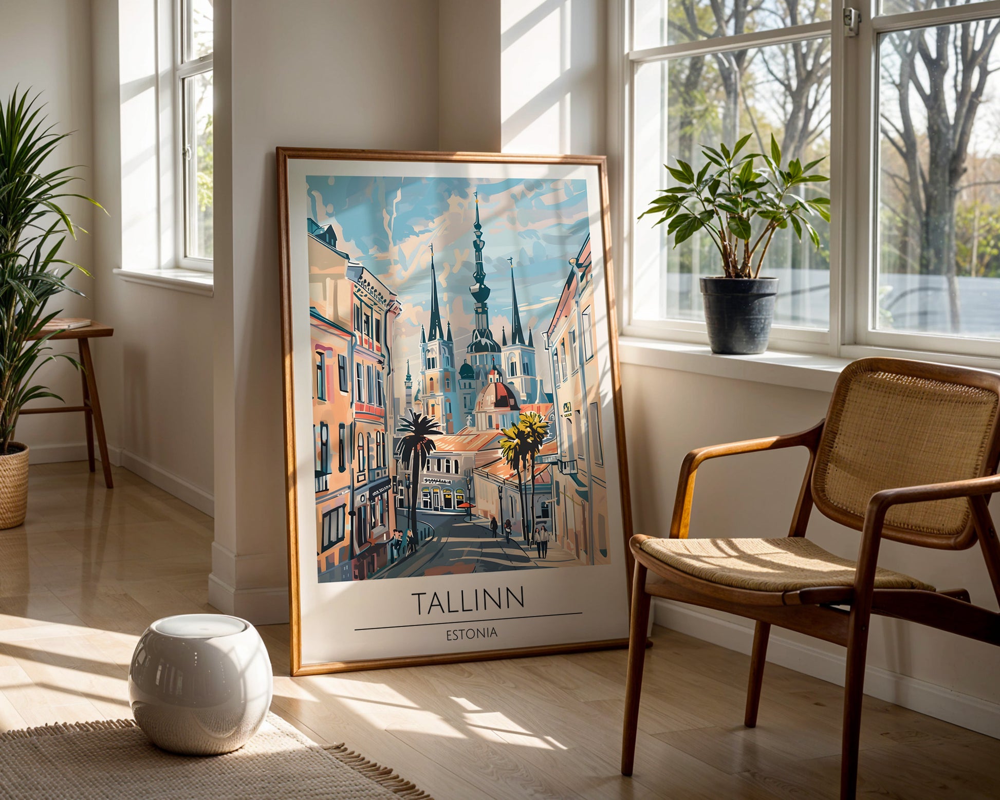 Tallinn Estonia Travel Poster - GroovyGrove