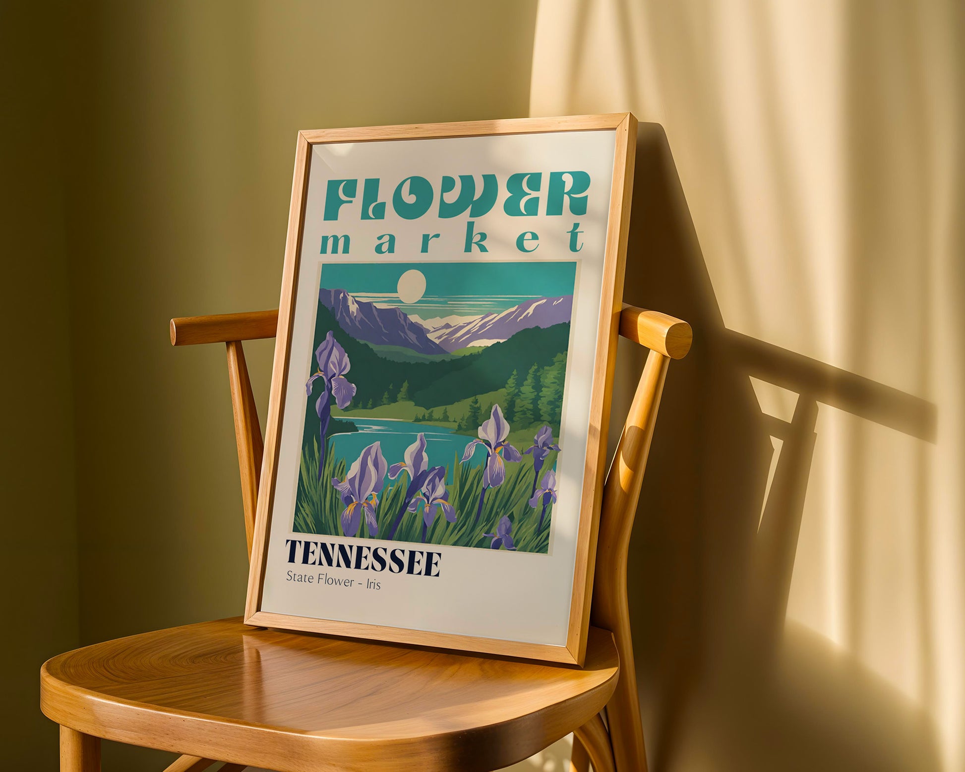 Tennessee Flower Market Vintage Poster - GroovyGrove