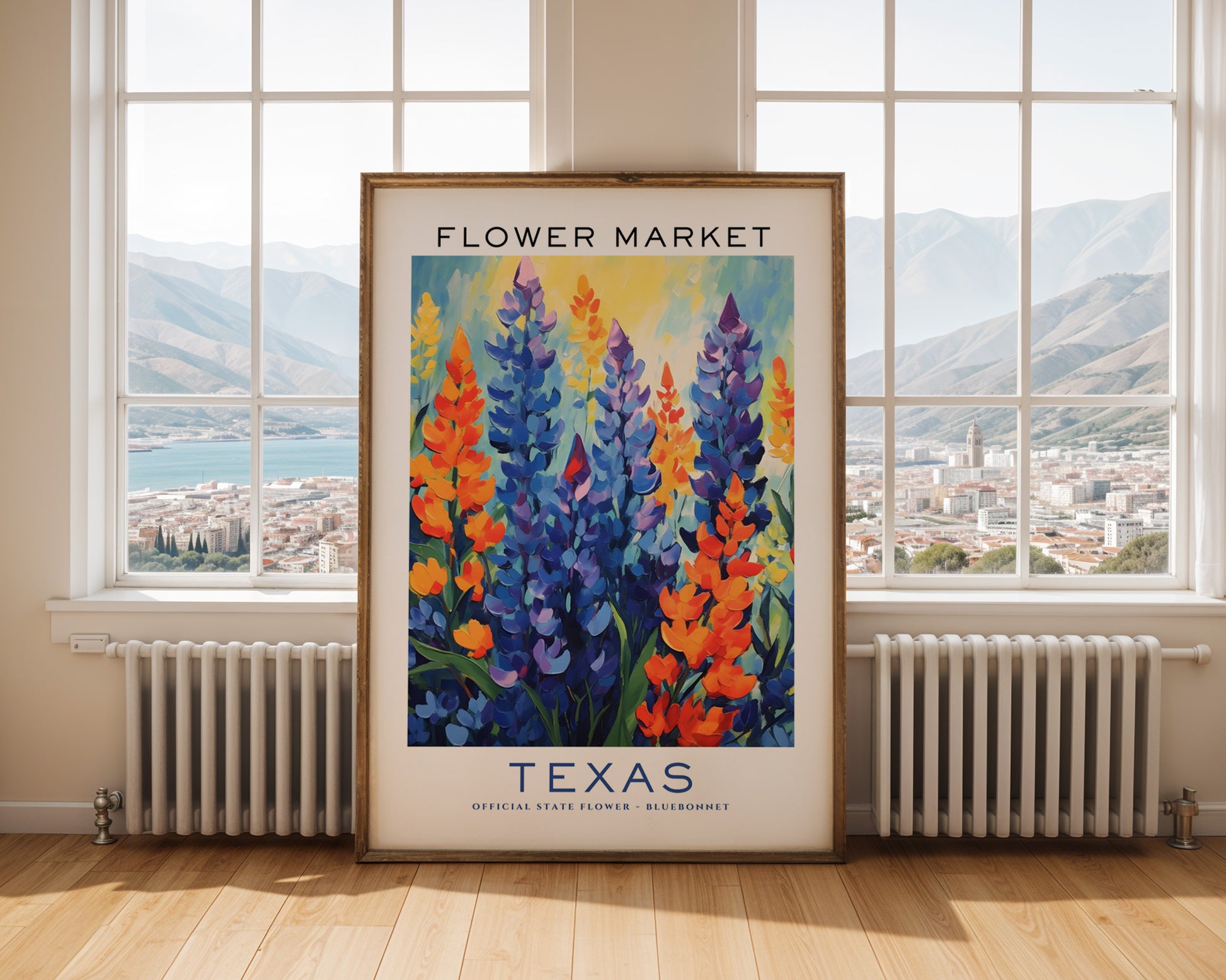 Texas State Flower Market Poster - GroovyGrove