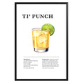 Ti Punch Cocktail Recipe Poster - GroovyGrove