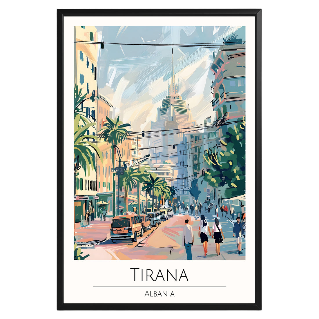 Tirana Albania Travel Poster - GroovyGrove