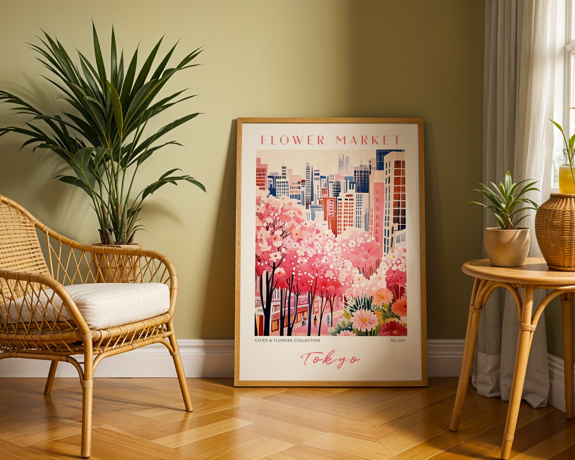 Tokyo Japan Flower Market Poster - GroovyGrove