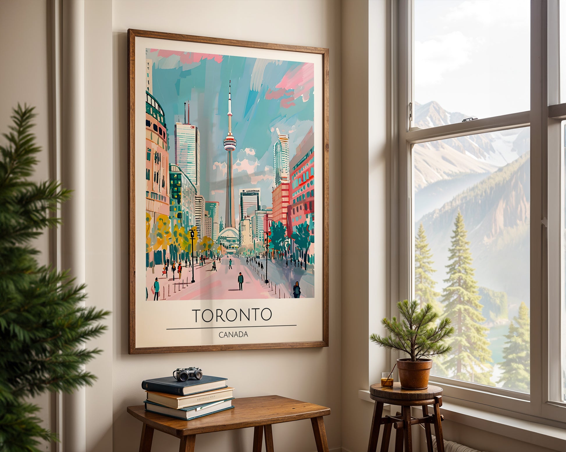 Toronto Canada Travel Poster - GroovyGrove