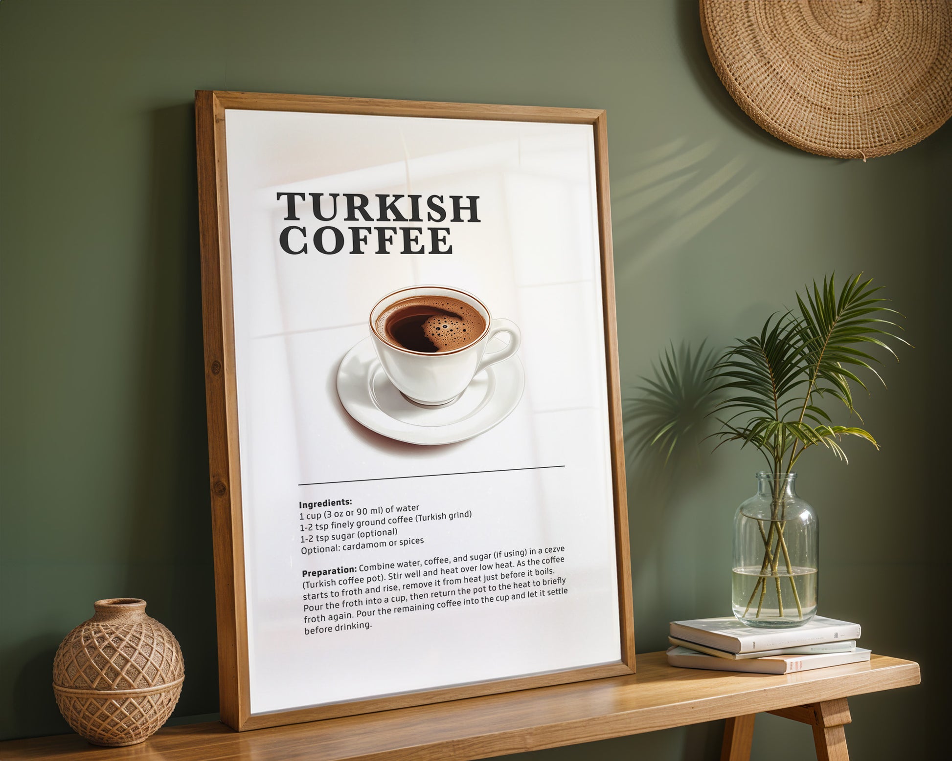 Turkish Coffee Recipe Poster - GroovyGrove