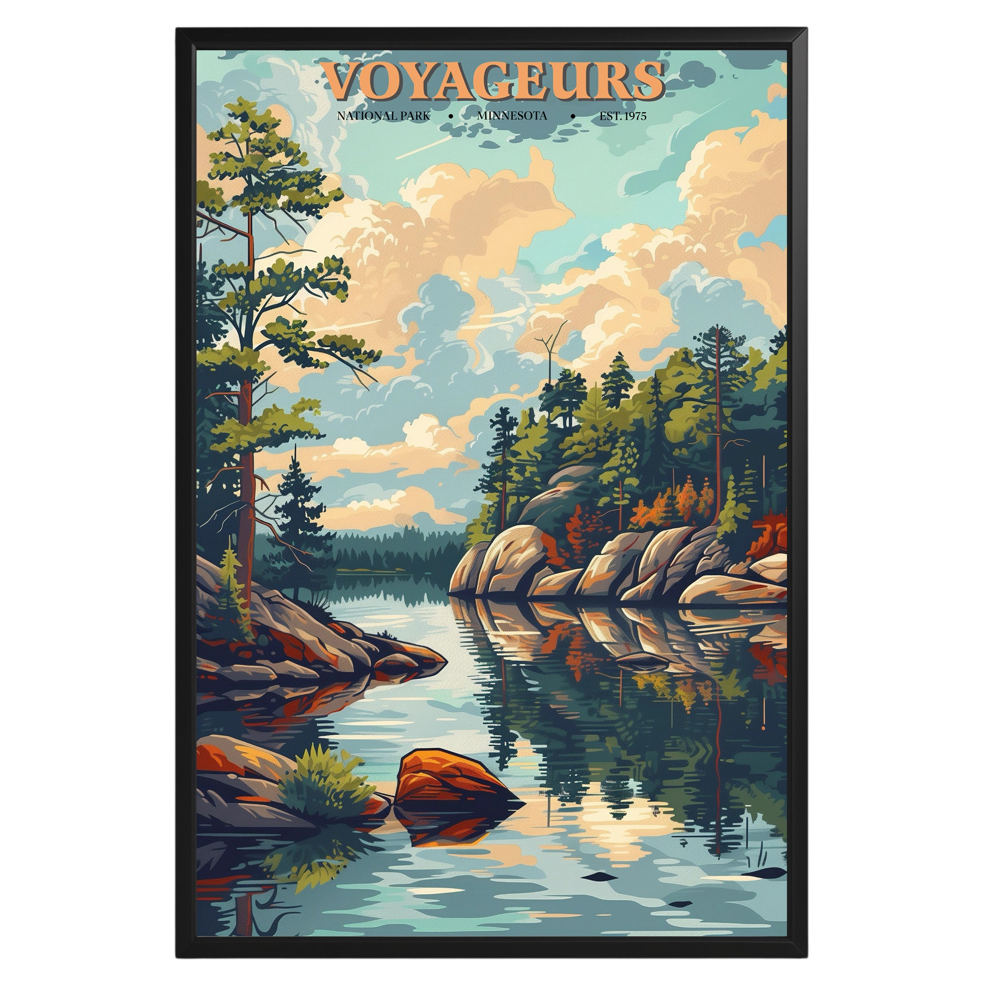 Voyageurs National Park Vintage Poster - GroovyGrove