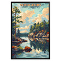 Voyageurs National Park Vintage Poster - GroovyGrove