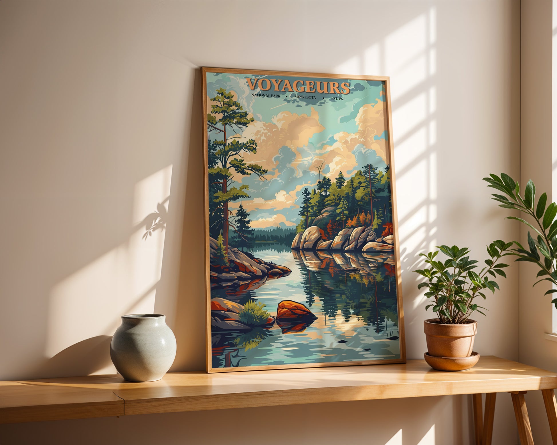 Voyageurs National Park Vintage Poster - GroovyGrove