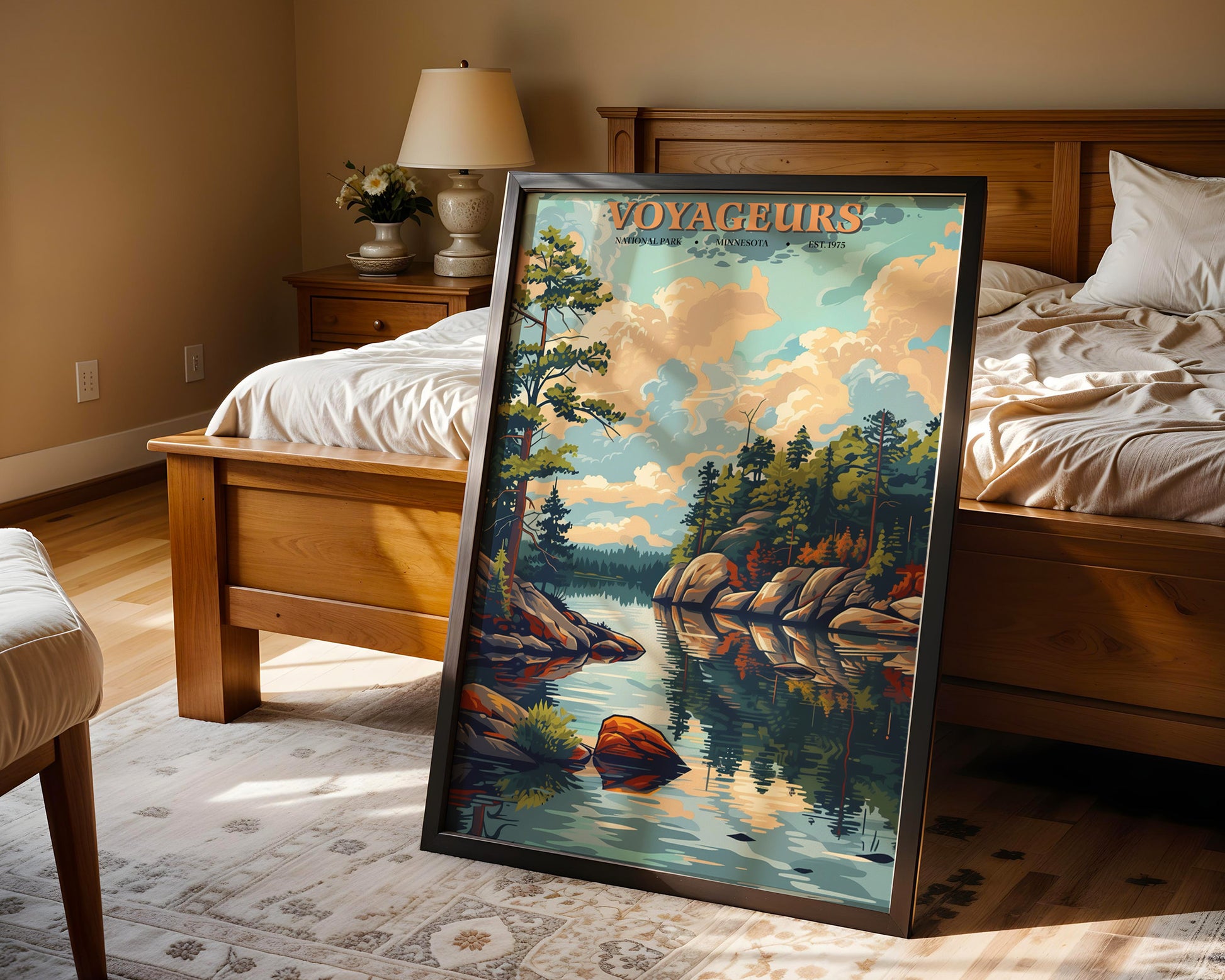 Voyageurs National Park Vintage Poster - GroovyGrove