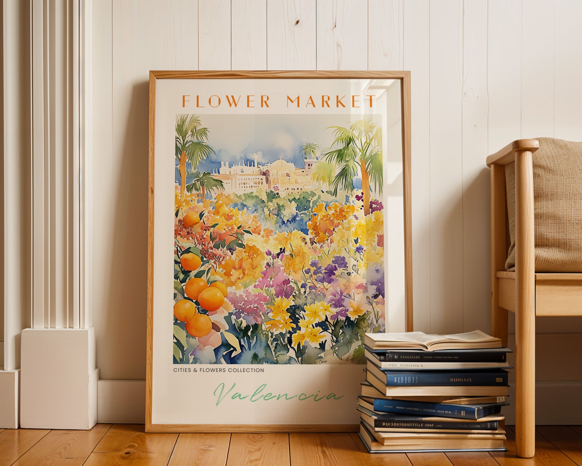 Valencia Spain Flower Market Poster - GroovyGrove