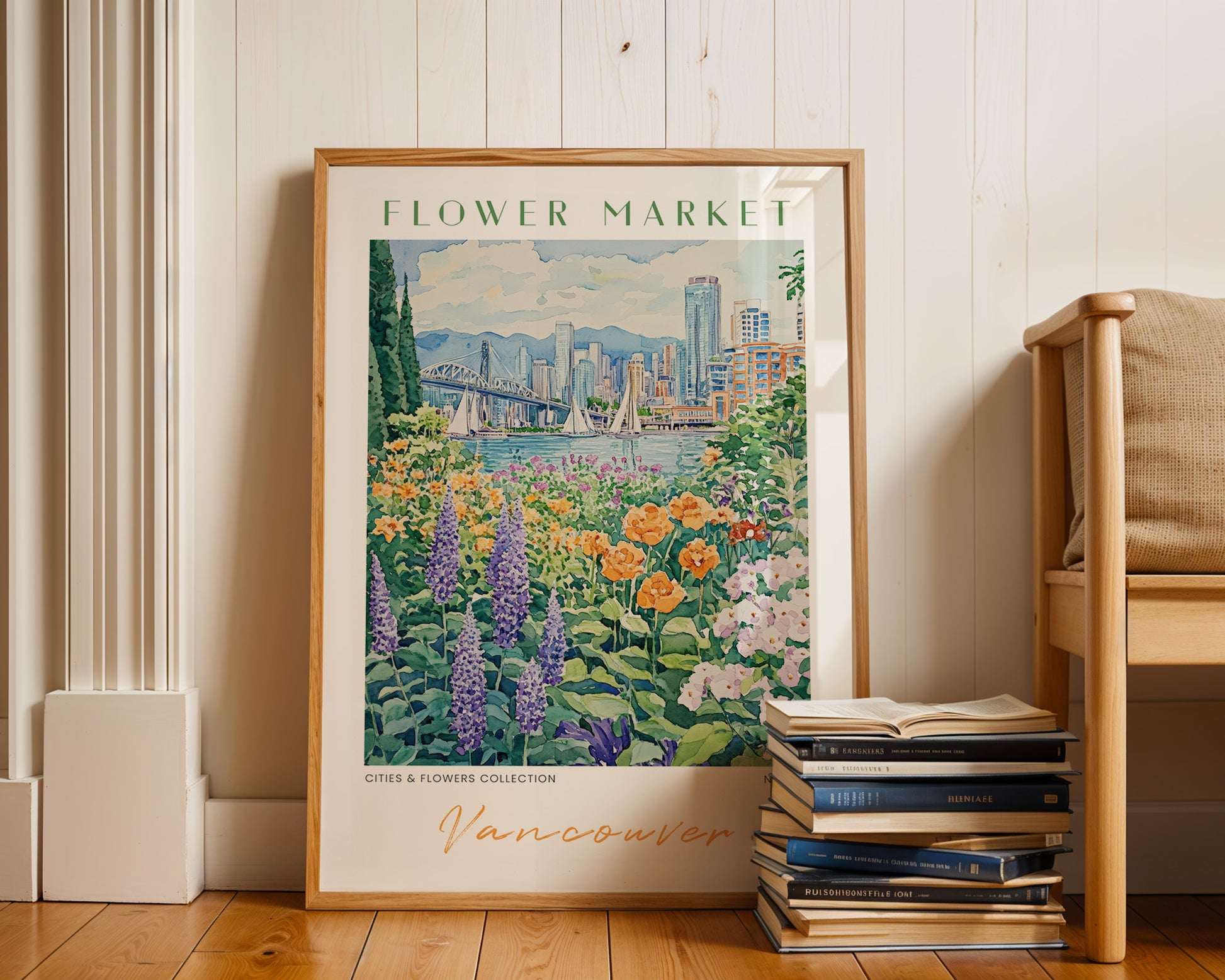 Vancouver Canada Flower Market Poster - GroovyGrove