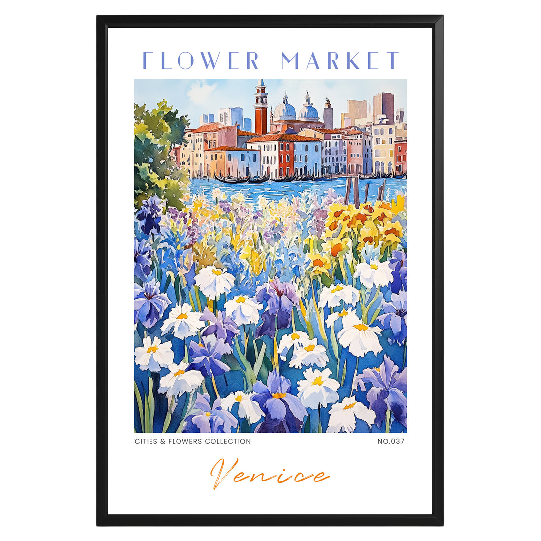 Venice Italy Flower Market Poster - GroovyGrove