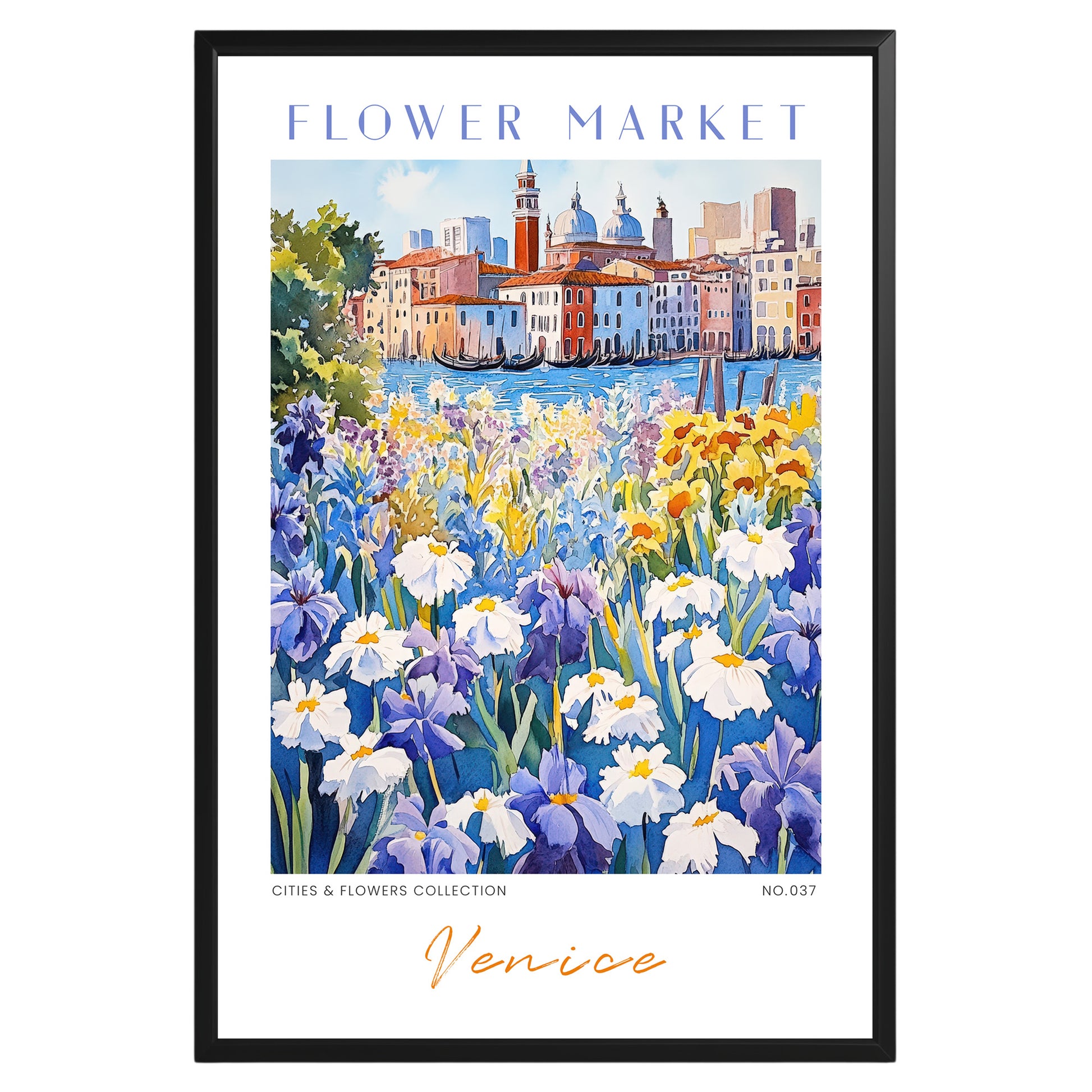 Venice Italy Flower Market Poster - GroovyGrove