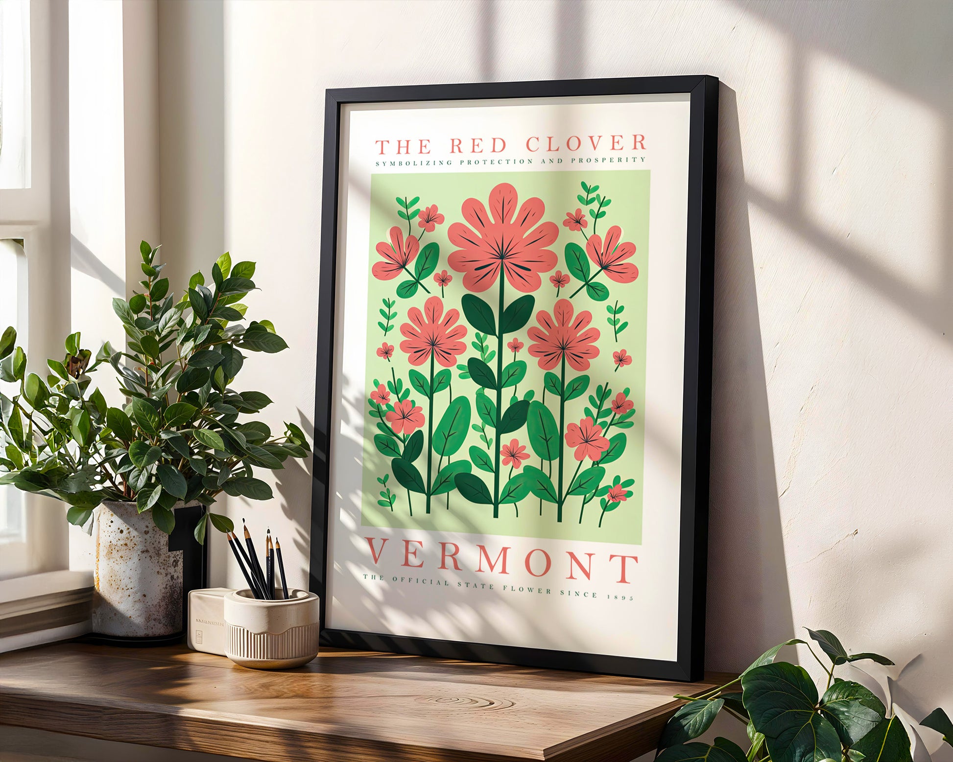 Vermont State Flower Poster - GroovyGrove