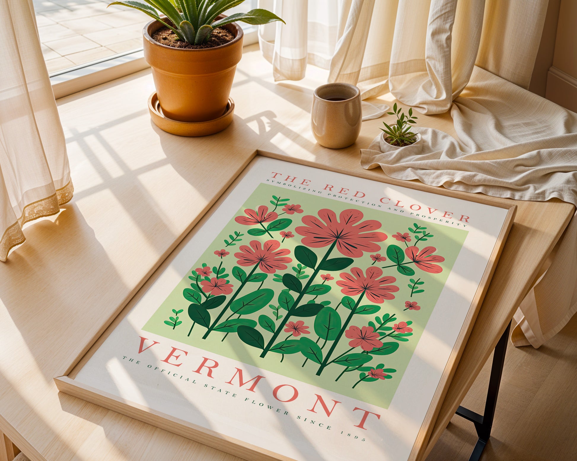 Vermont State Flower Poster - GroovyGrove