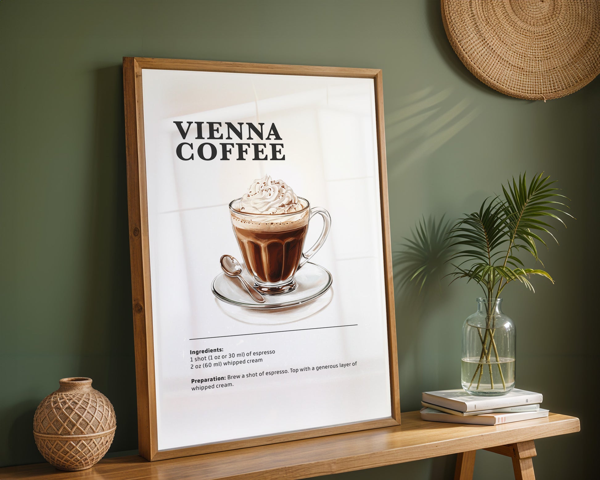 Vienna Coffee Recipe Poster - GroovyGrove