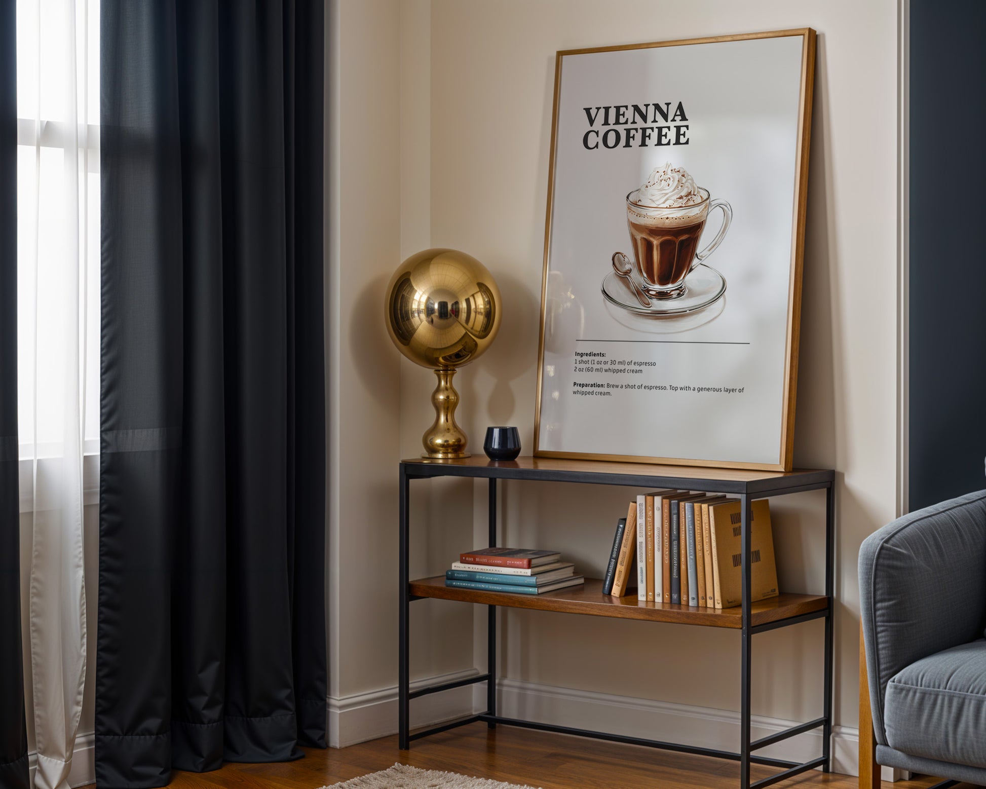 Vienna Coffee Recipe Poster - GroovyGrove