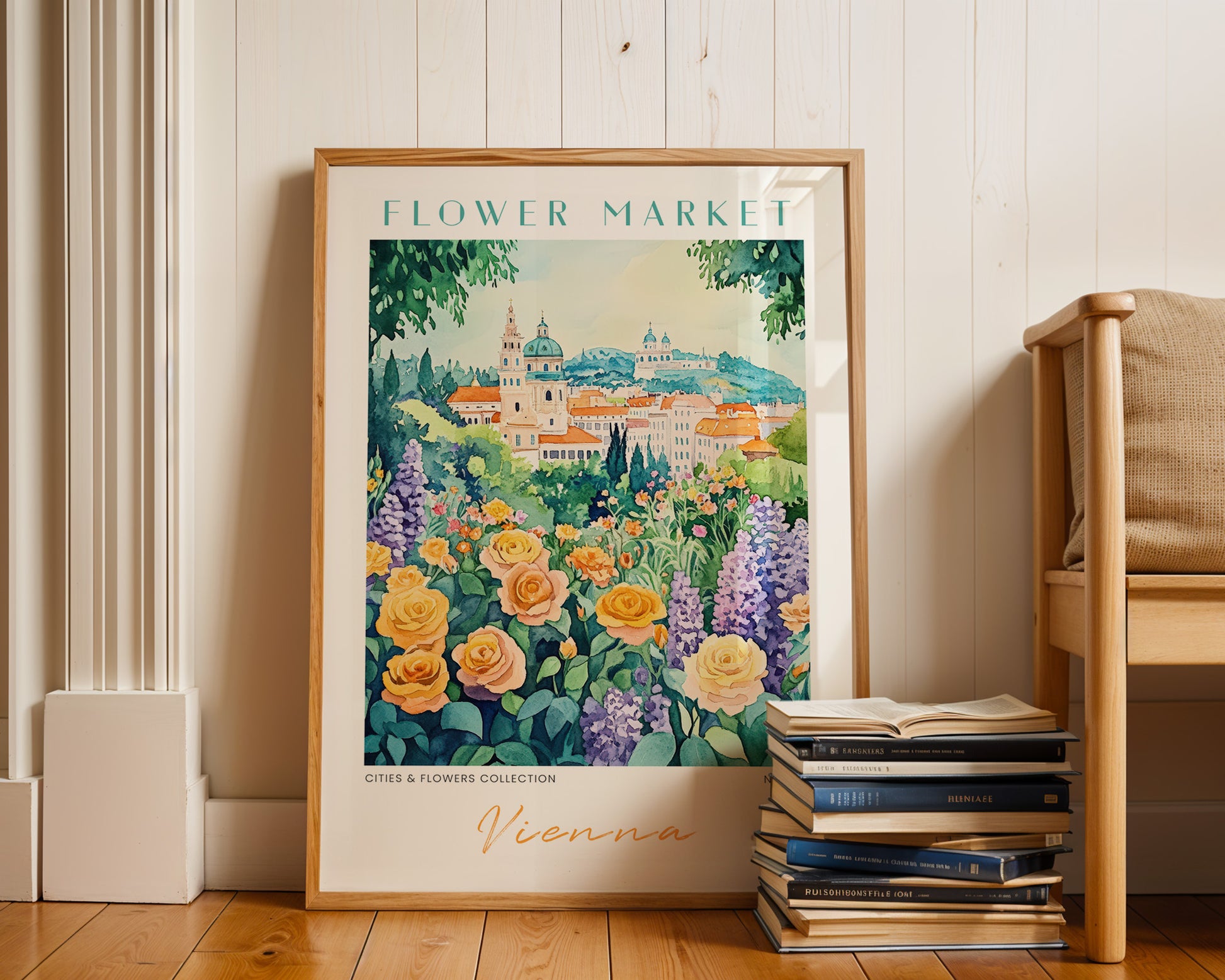 Vienna Austria Flower Market Poster - GroovyGrove