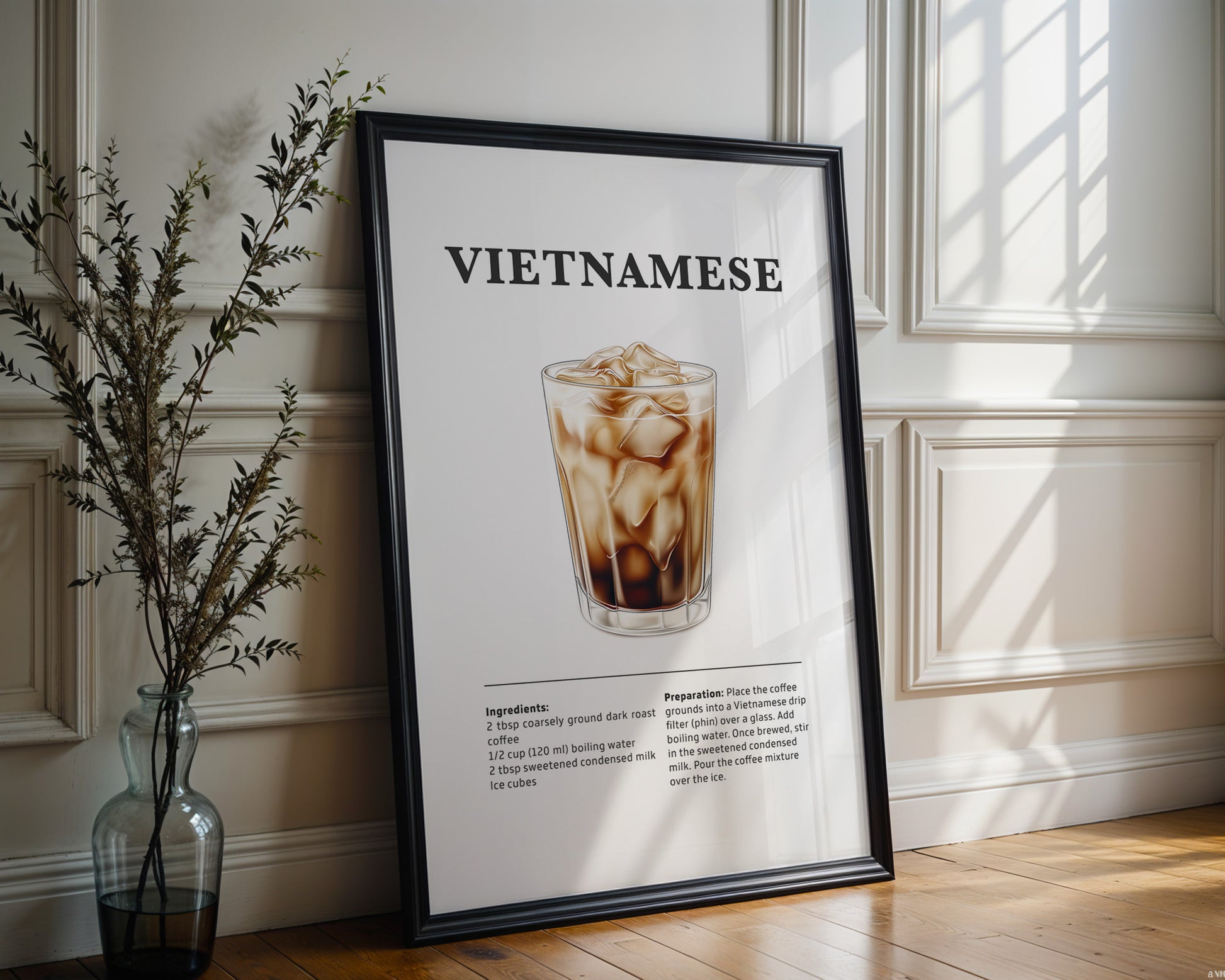 Vietnamese Coffee Recipe Poster - GroovyGrove