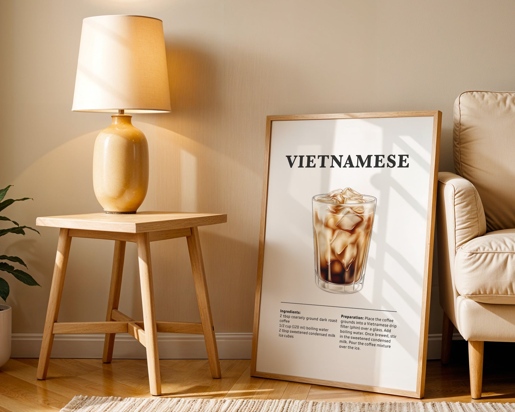 Vietnamese Coffee Recipe Poster - GroovyGrove