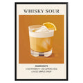 Whisky Sour Vintage Cocktail Poster - GroovyGrove