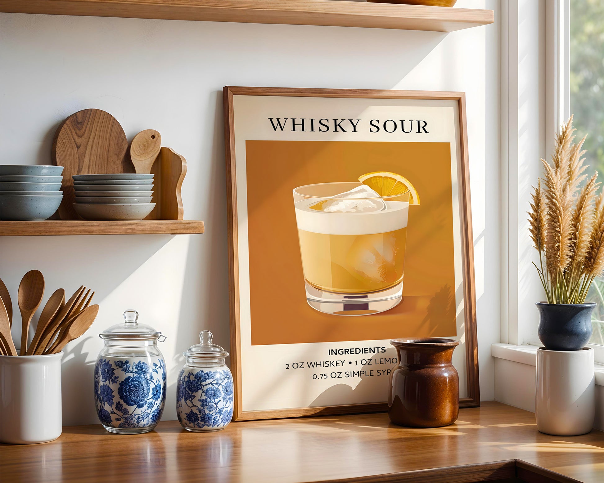 Whisky Sour Vintage Cocktail Poster - GroovyGrove