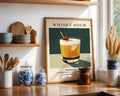 Whisky Sour Vintage Cocktail Poster - GroovyGrove