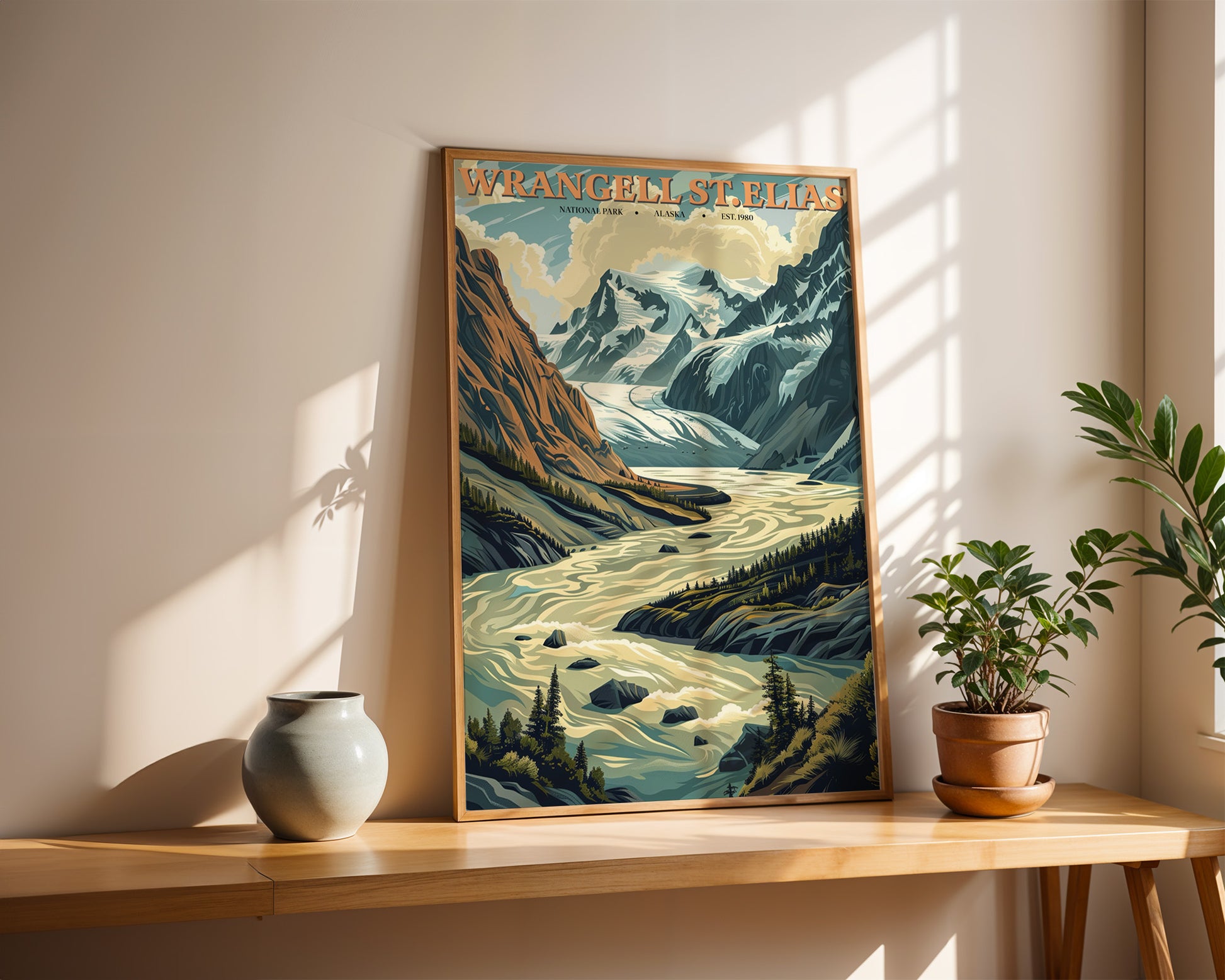 Wrangell–St. Elias National Park Vintage Poster - GroovyGrove