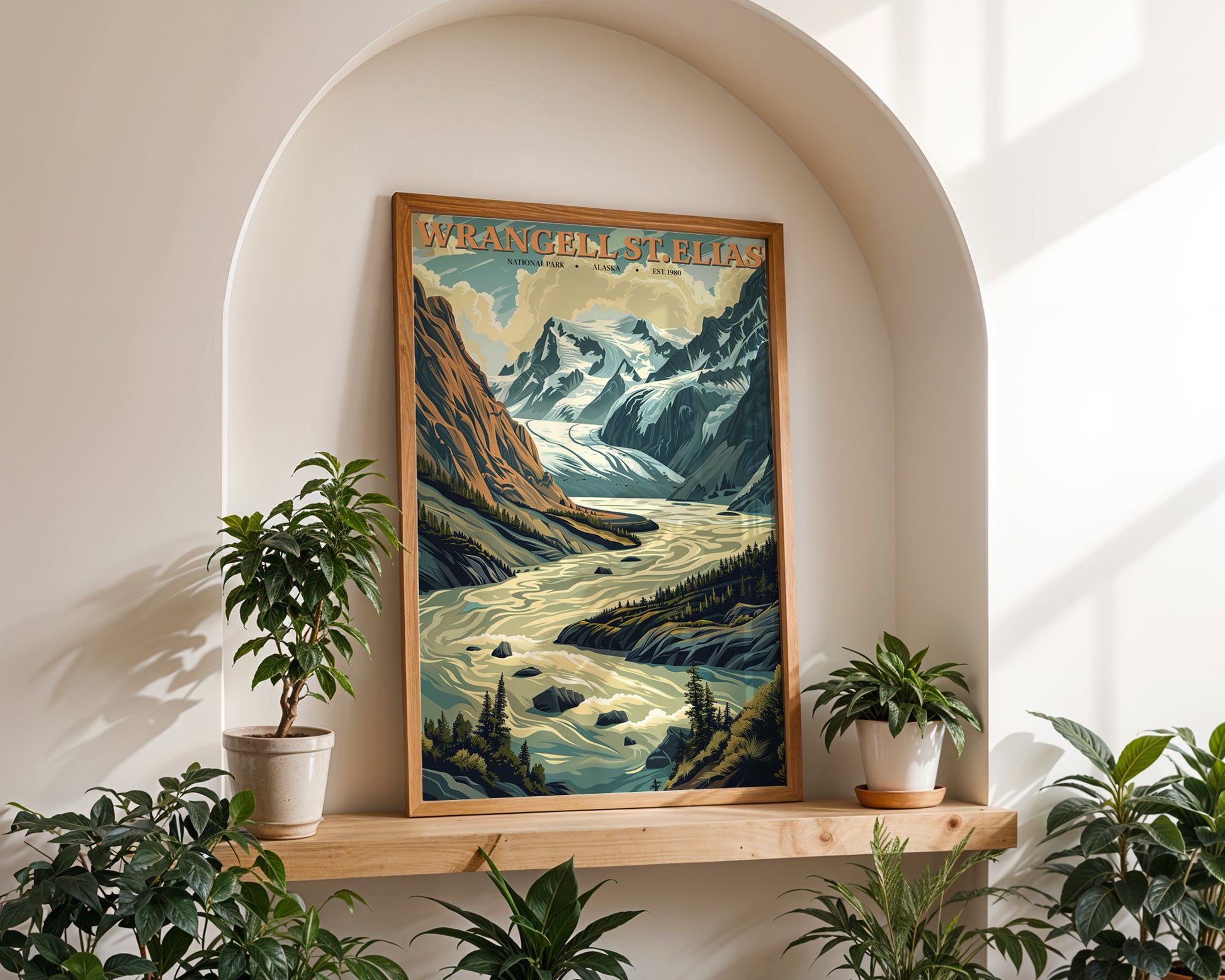 Wrangell–St. Elias National Park Vintage Poster - GroovyGrove