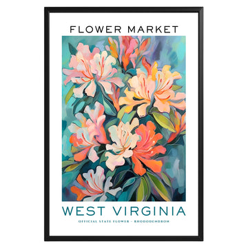 West Virginia State Flower Market Poster - GroovyGrove