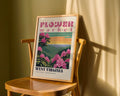 West Virginia Flower Market Vintage Poster - GroovyGrove