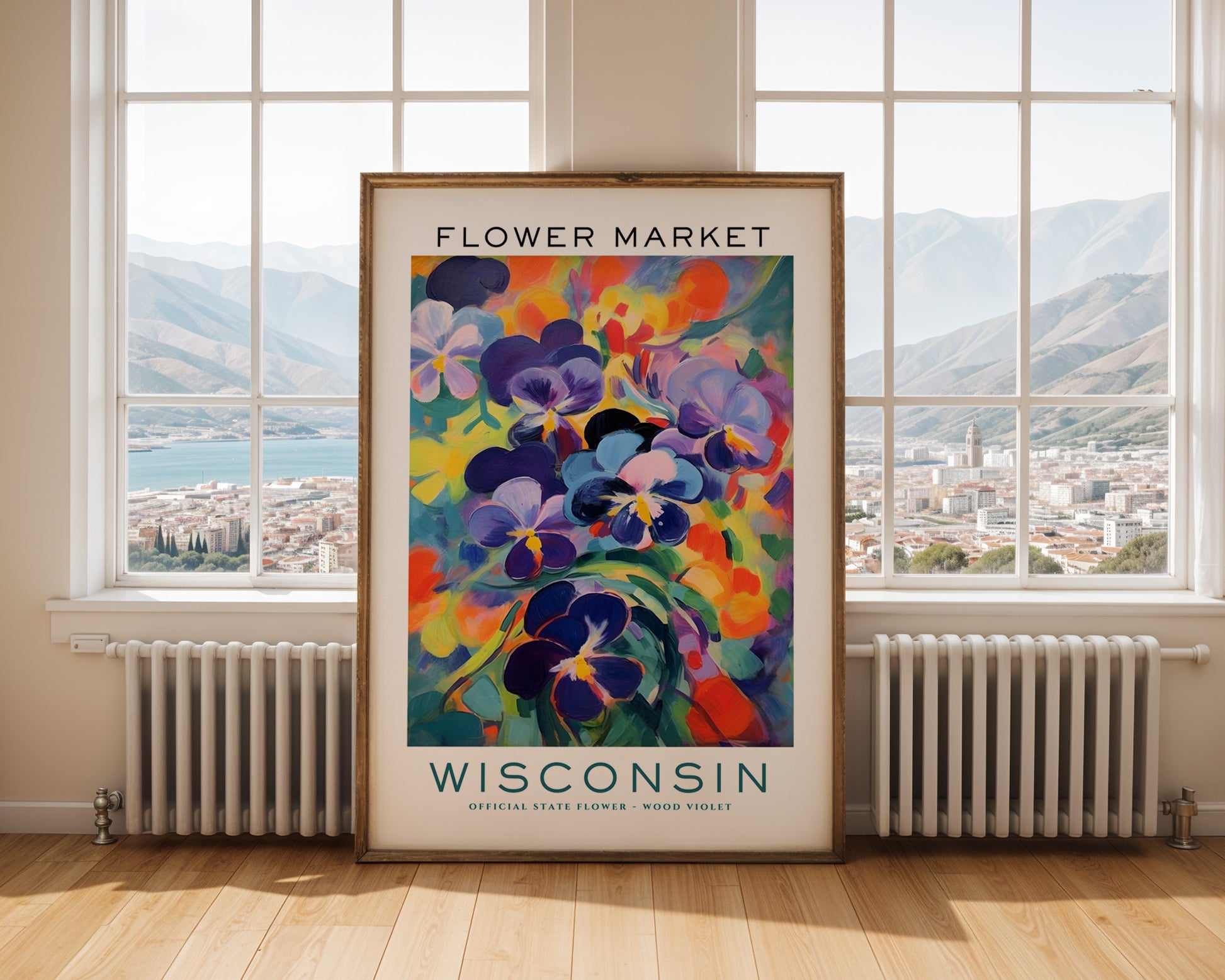 Wisconsin State Flower Market Poster - GroovyGrove