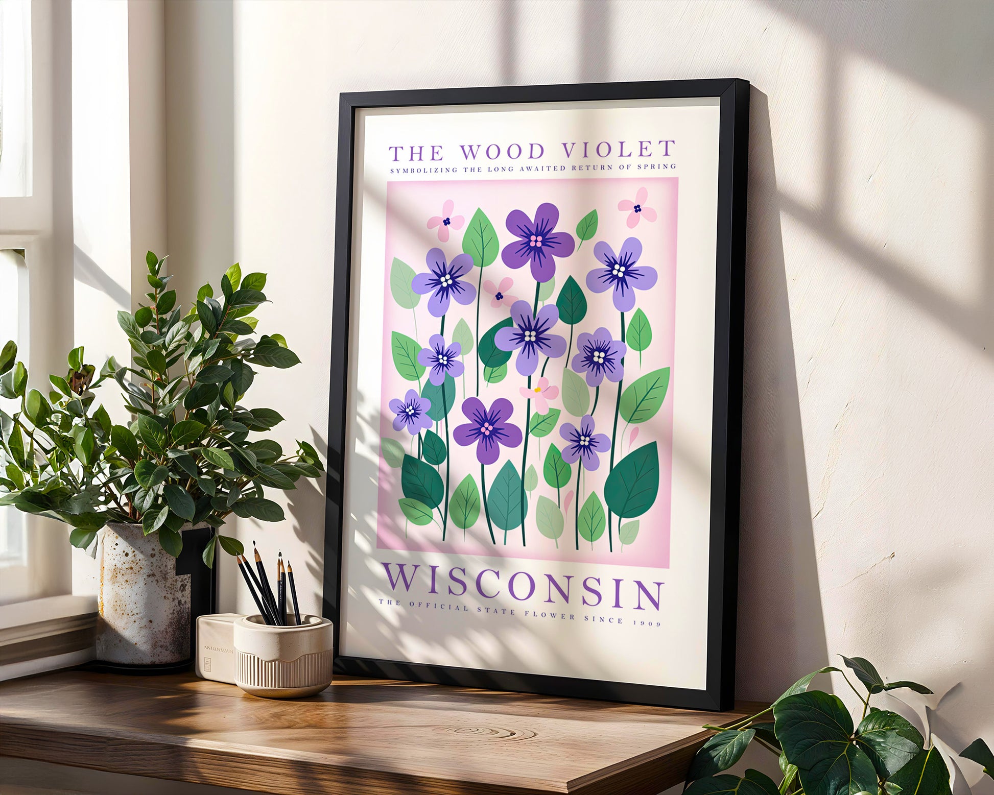 Wisconsin State Flower Poster - GroovyGrove