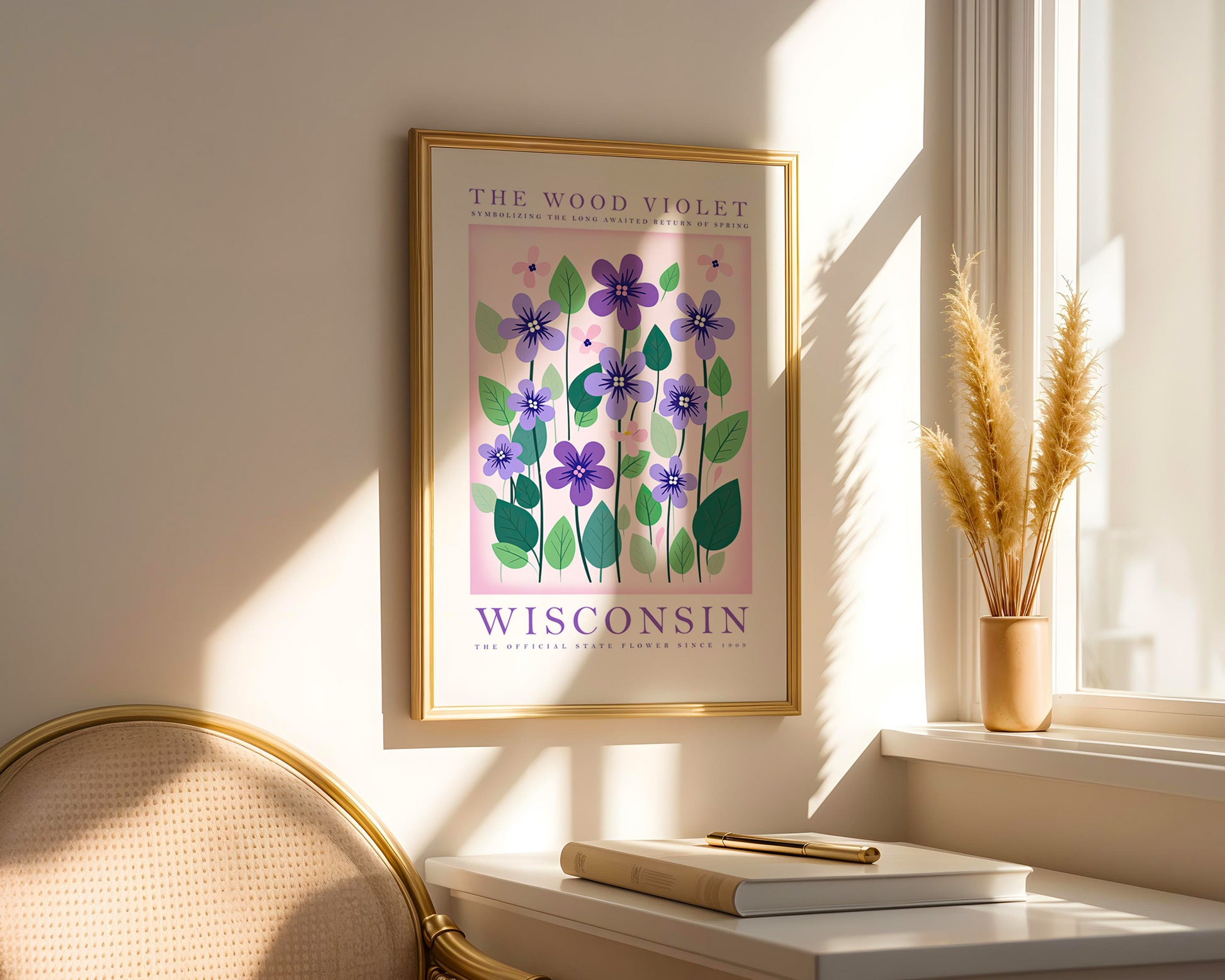 Wisconsin State Flower Poster - GroovyGrove