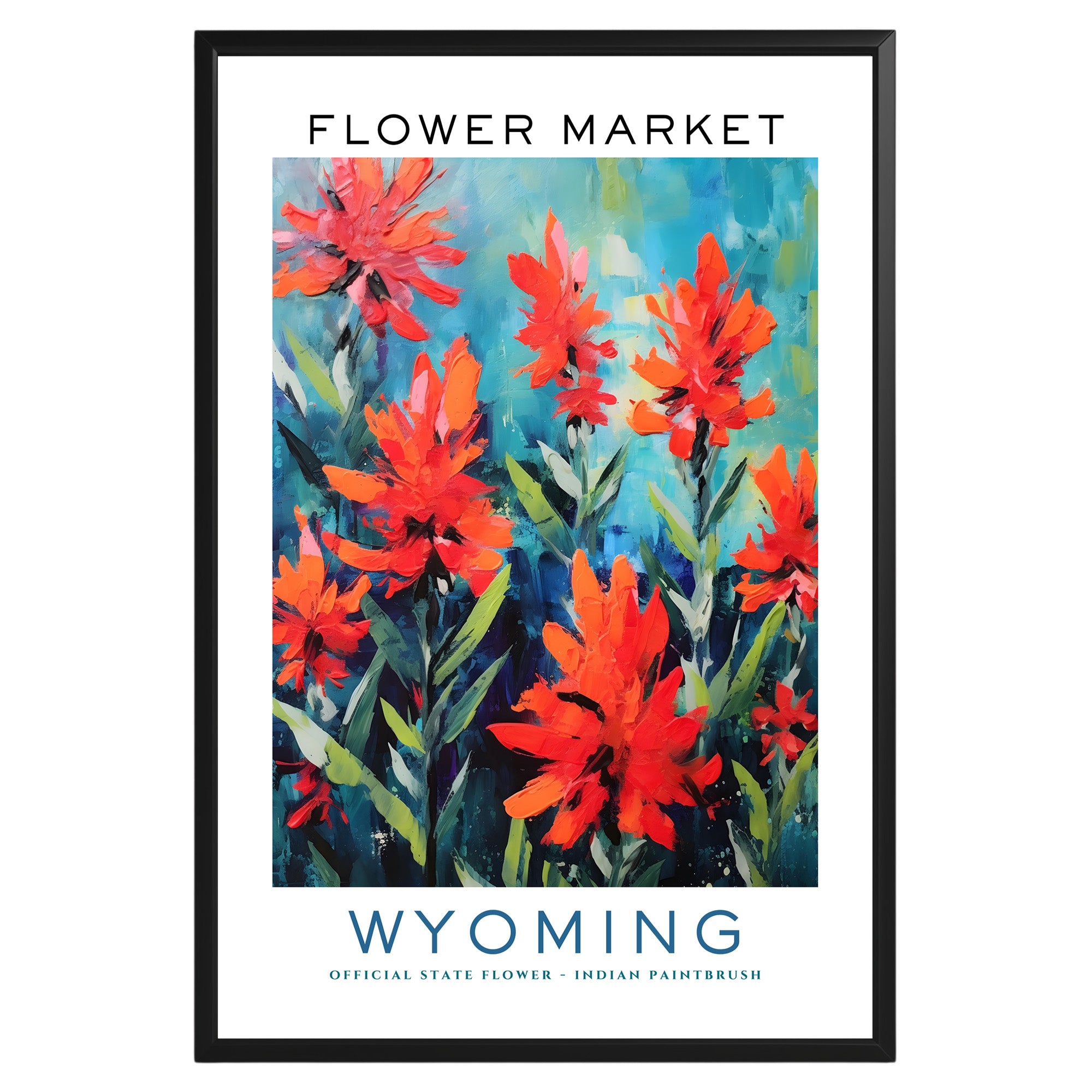 Wyoming State Flower Market Poster - GroovyGrove