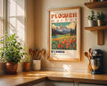 Wyoming Flower Market Vintage Poster - GroovyGrove