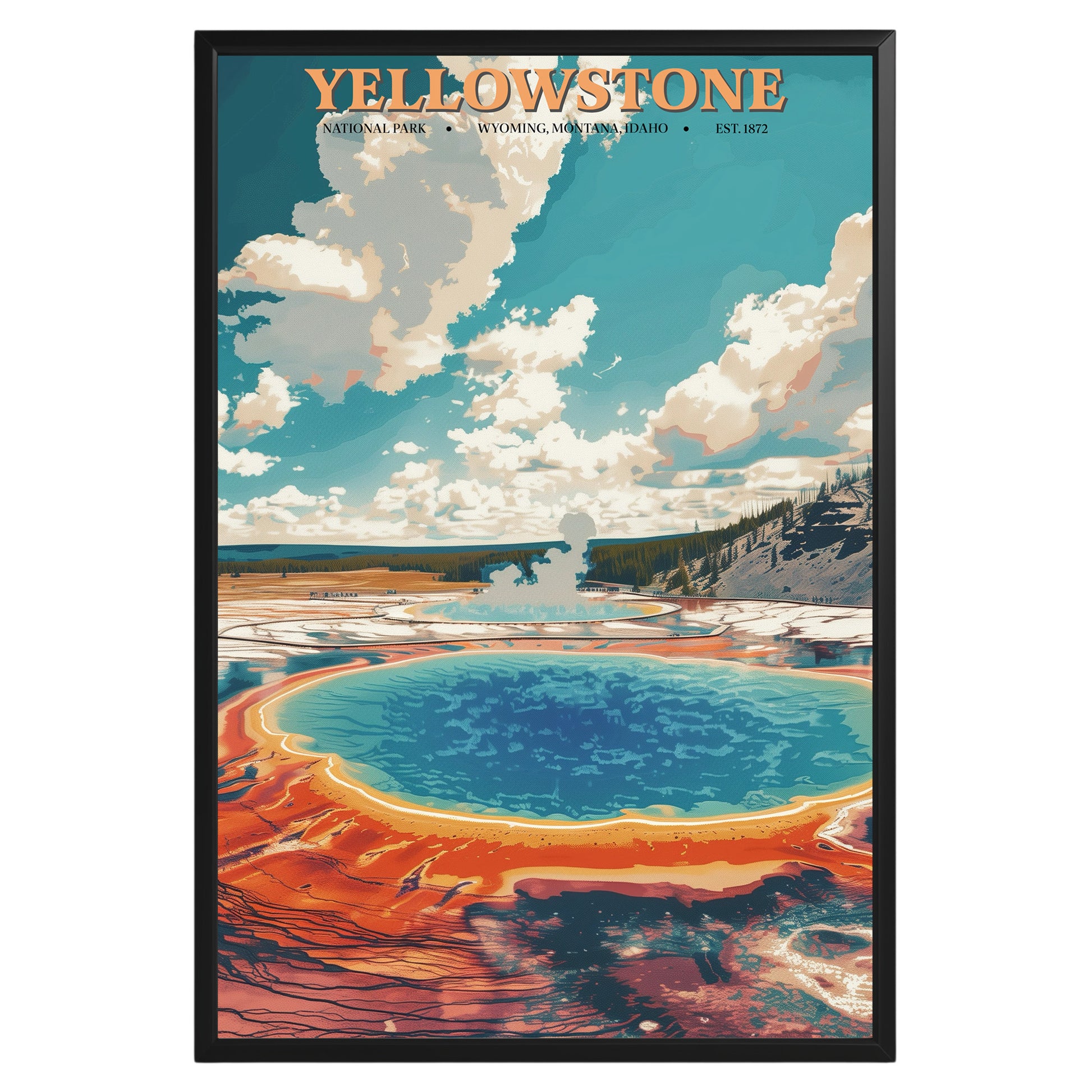 Yellowstone National Park Vintage Poster - GroovyGrove