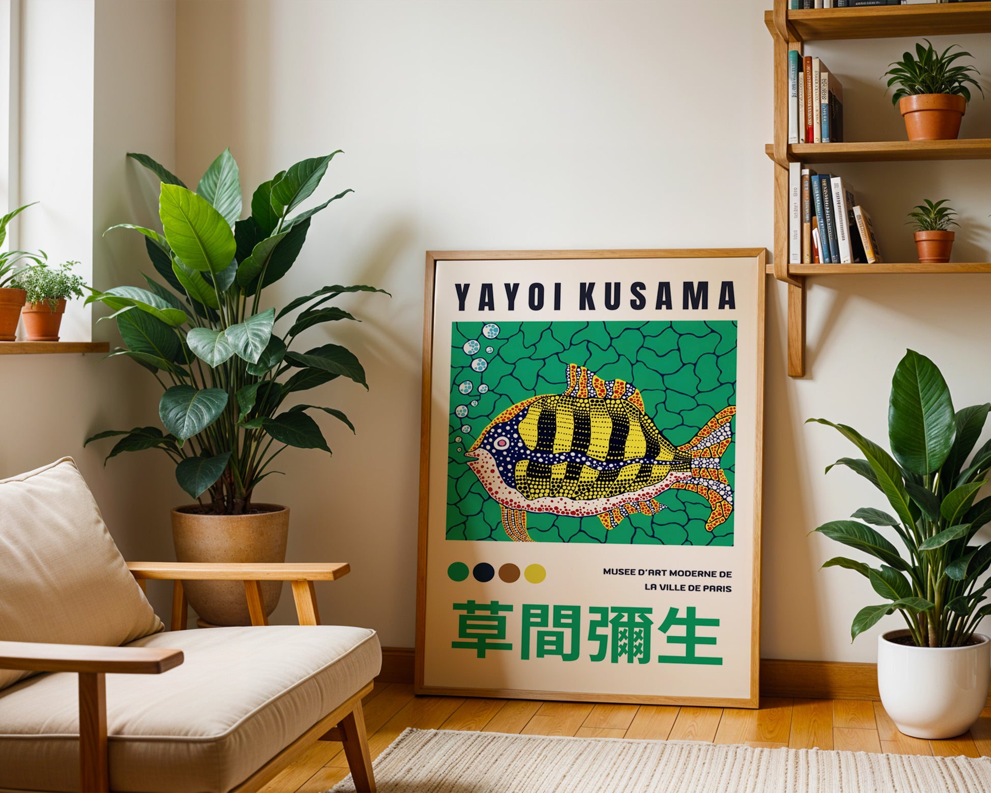 Yayoi Kusama Fish Poster - GroovyGrove