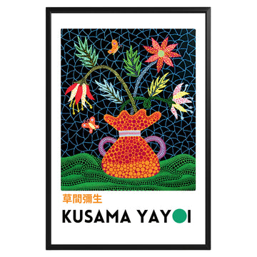 Yayoi Kusama Flowers and Butterflies Poster - GroovyGrove