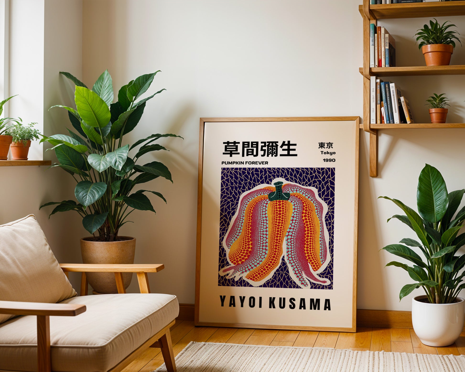 Yayoi Kusama Pumpkin Forever Poster - GroovyGrove