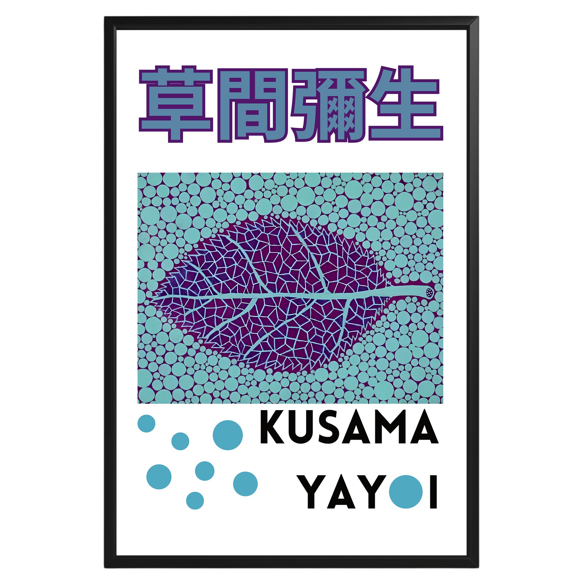 Yayoi Kusama Leaf Poster - GroovyGrove