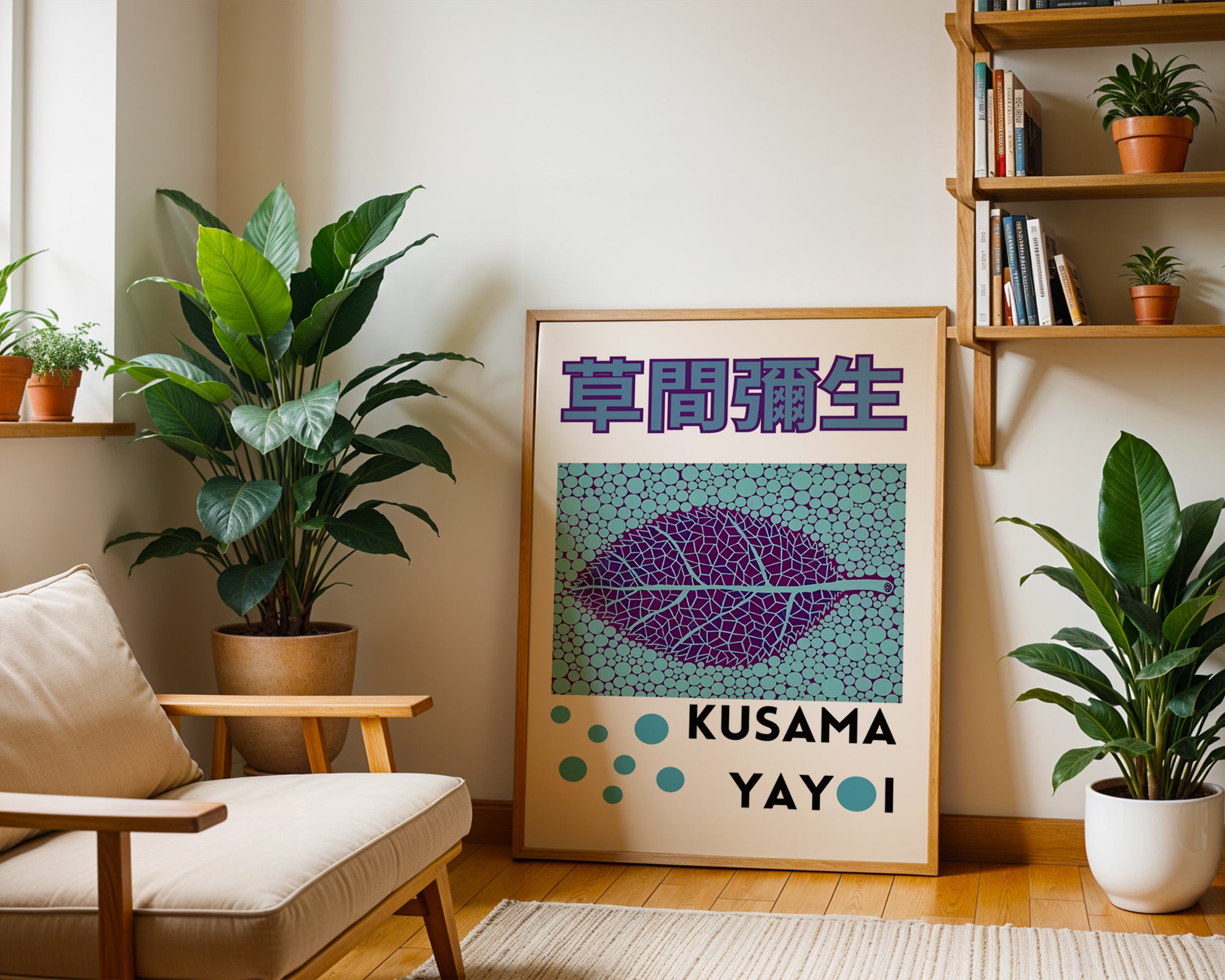 Yayoi Kusama Leaf Poster - GroovyGrove