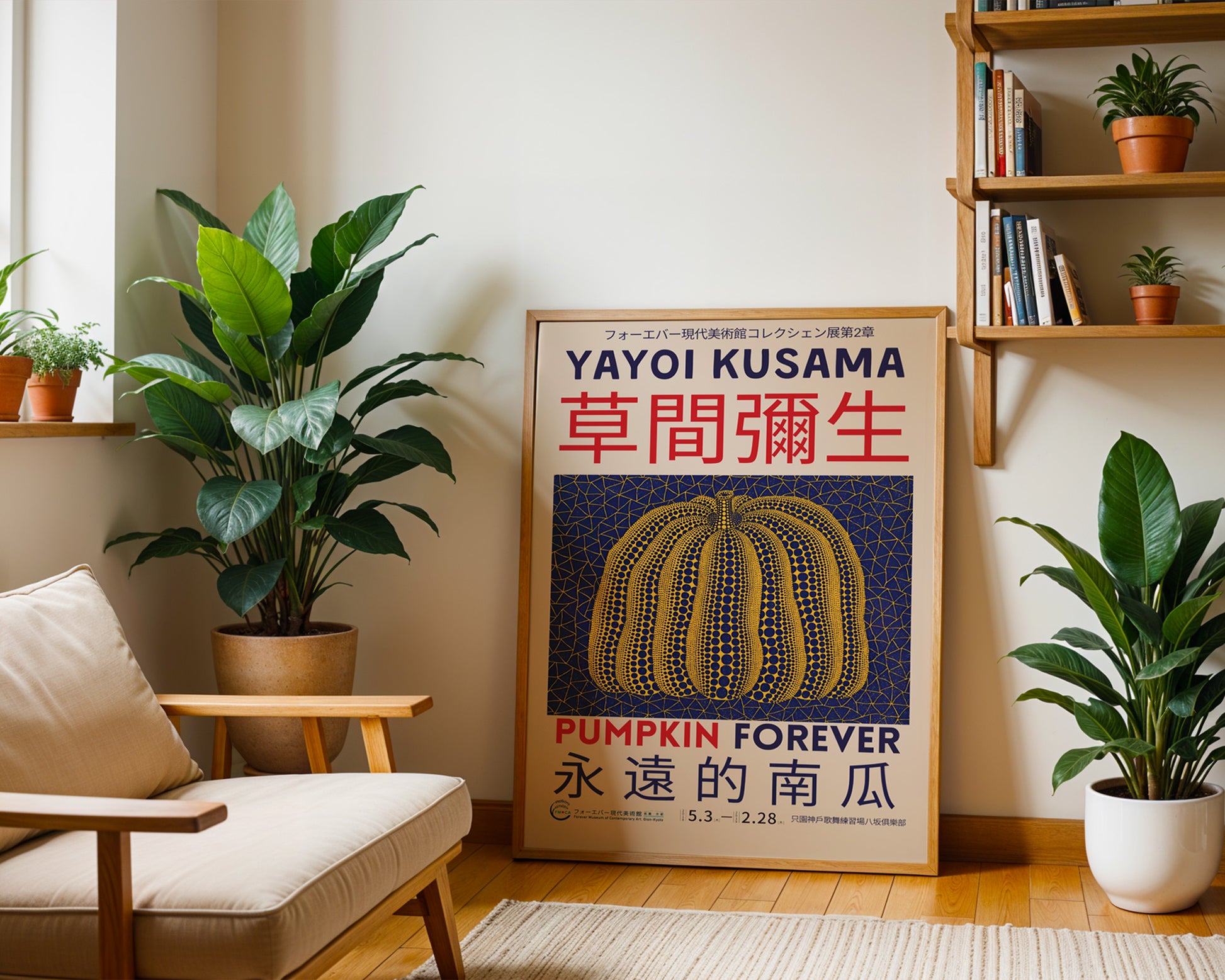 Yayoi Kusama Pumpkin Forever Poster - GroovyGrove