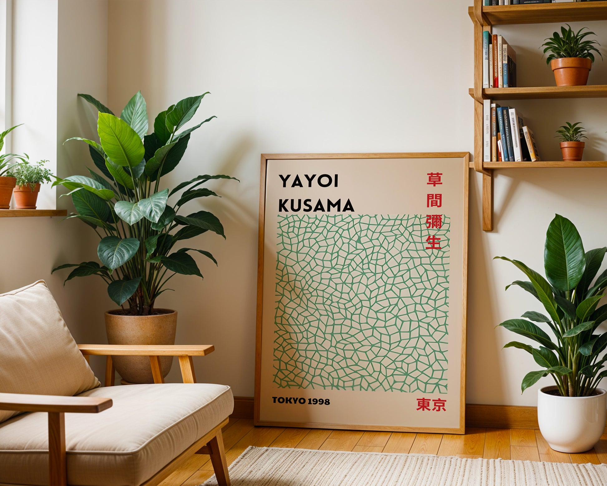 Yayoi Kusama Green Pattern Poster - GroovyGrove