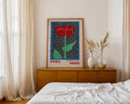 Yayoi Kusama Red Flower Poster - GroovyGrove