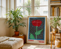 Yayoi Kusama Red Flower Poster - GroovyGrove