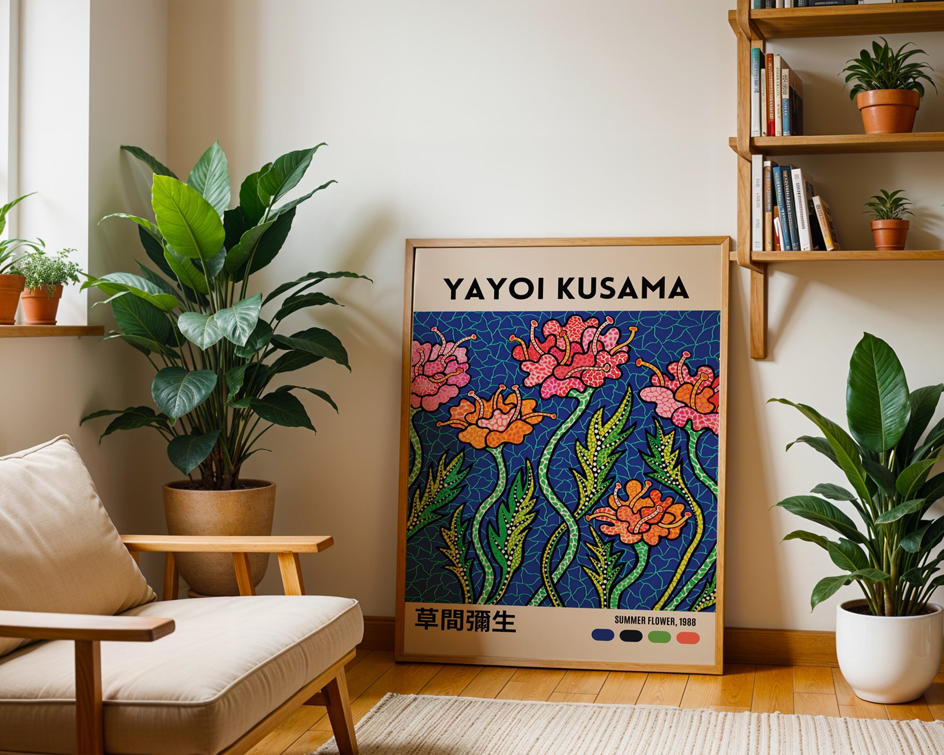 Yayoi Kusama Summer Flowers Poster - GroovyGrove