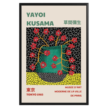 Yayoi Kusama Vase of Red Flowers Poster - GroovyGrove