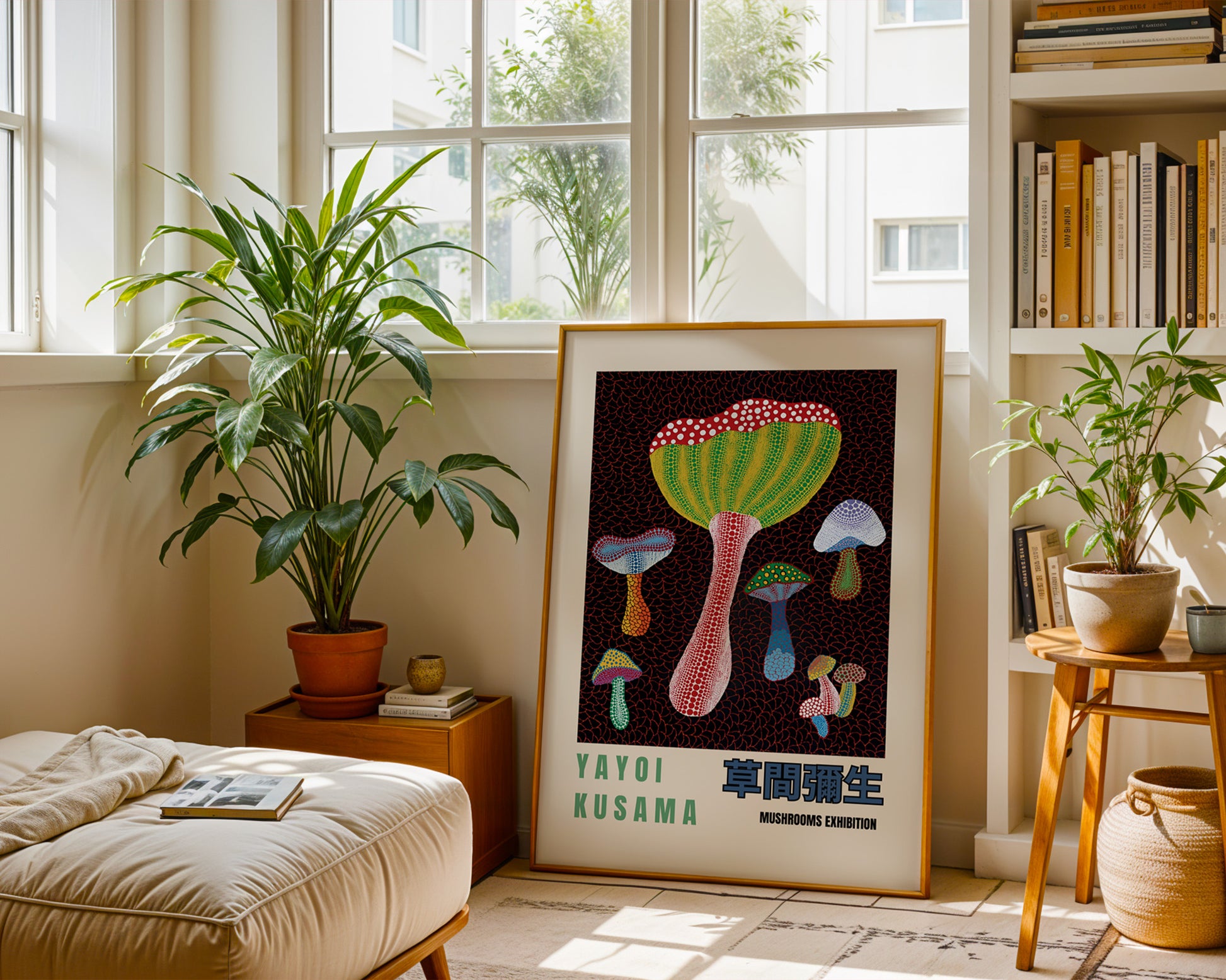 Yayoi Kusama Mushrooms Poster - GroovyGrove